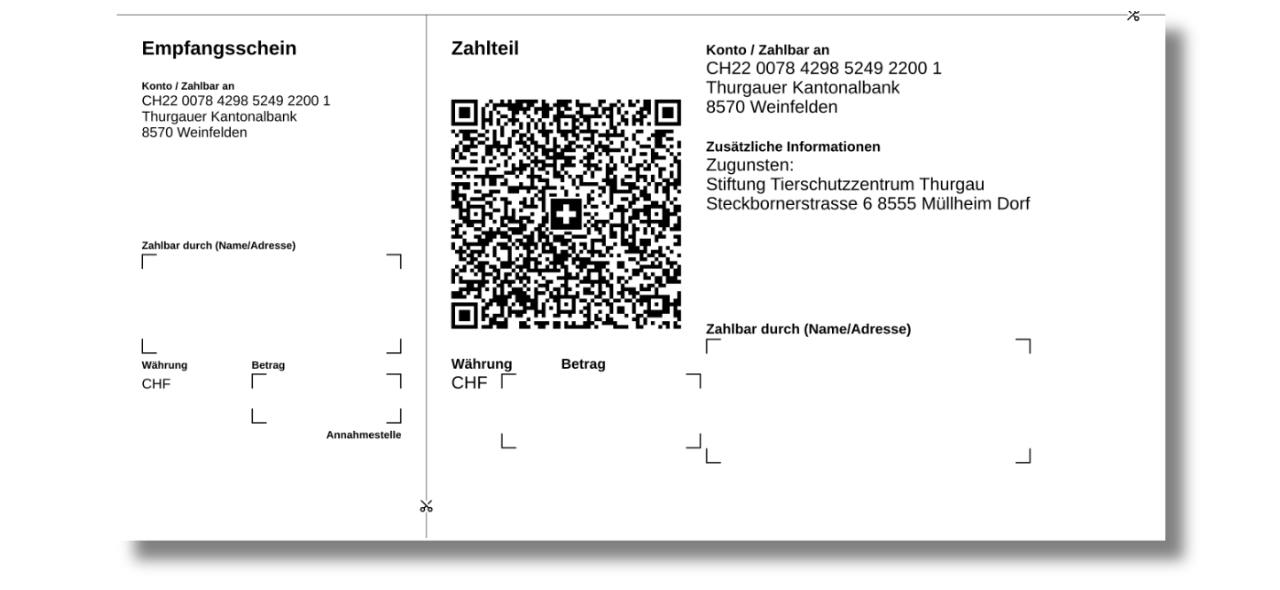 QR-Zahlteil